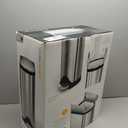 simplehuman 18 Liter / 4.8 Gallon Butterfly Lid Kitchen Step Trash Can, Brushed Stainless Steel