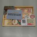 Melissa & Doug Wooden Pizza Party Play Set, 36 Self-Stick Toppings, Pizza Toy Kitchen Set & Play Kitchen Accessories, Preschool Toys for Boys & Girls 3+