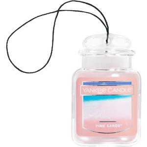 Yankee Candle Car Air Fresheners, Hanging Car Jar Ultimate Pink Sands Scented, Neutralizes Odors Up To 30 Days (Single Pack)