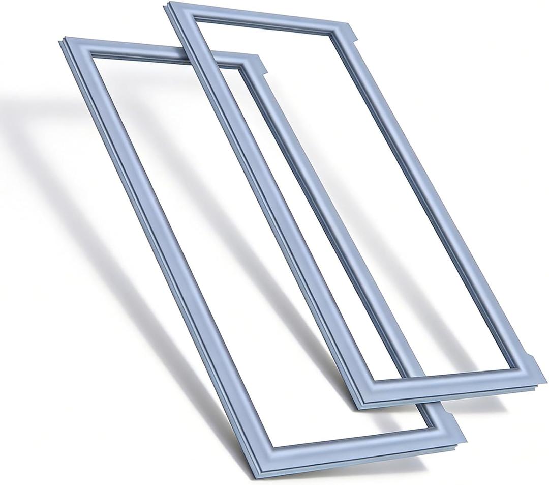 W10830046 Refrigerator Door Gasket (2 Pack) Replace W10163997 W10443241 4502677 AP6048305 PS12069725 EAP12069725 Compatible with JFC2290REP00 JFC2290VEP10 KRFC302EBS00 JFFCF72DKL01 JFC2290REM04