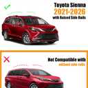 KINGGERI 300Lbs Lockable Roof Rack Cross Bars Compatible with Toyota Sienna 2021 2022 2023 2024 2025 2026, Anti-Theft Aluminum Roof Rails Crossbars Rooftop Cargo Basket Carrier Bag Luggage Rails