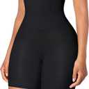 Shapewear for Women Shorts Tummy Control Underwear, Butt Lifting Thigh Slimmer Body Shaper (X-Large-XX-Large, Black)