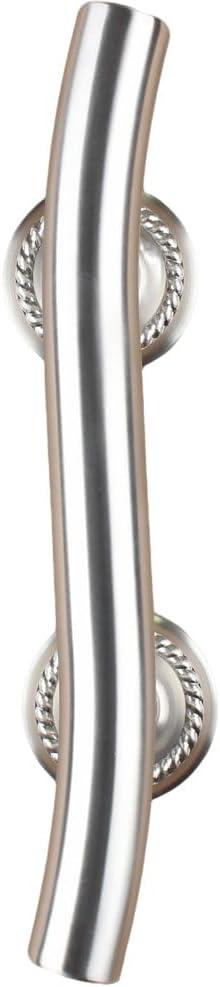 12-inch Wave Grab Bar for Bathtub and Shower, Brushed Nickel Finish, 1.25-Inch Diameter, Curved Bathroom Saftey Hand Rail, Wall-Mounted
