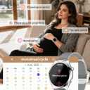 Smart Watches for Women, 1.27" TFT Touchscreen Smartwatch Answer/Make Call, Activity Fitness Trackers with 120+ Sports/HR/Sleep/SpO2 Monitor, IP68 Waterproof for Android iOS (Silver)