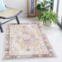 Feet Washable Soft Small Boho Area Rugs, Rags Rug, Printed Carpet Chennile Rugs for Living Room 27x45 inch Cream Brown Multi,Machine Washable Printed Rugs - 30% Cotton, 70% Polyester