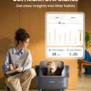 oneisall Self Cleaning Litter Box with APP Control: Open-Top Smart Cat Litter Box Rinsable Easy Clean, Safety Protection&11L Large Waste Bin, Automatic Litter Box for Large Cats (Ease S1 Pro)
