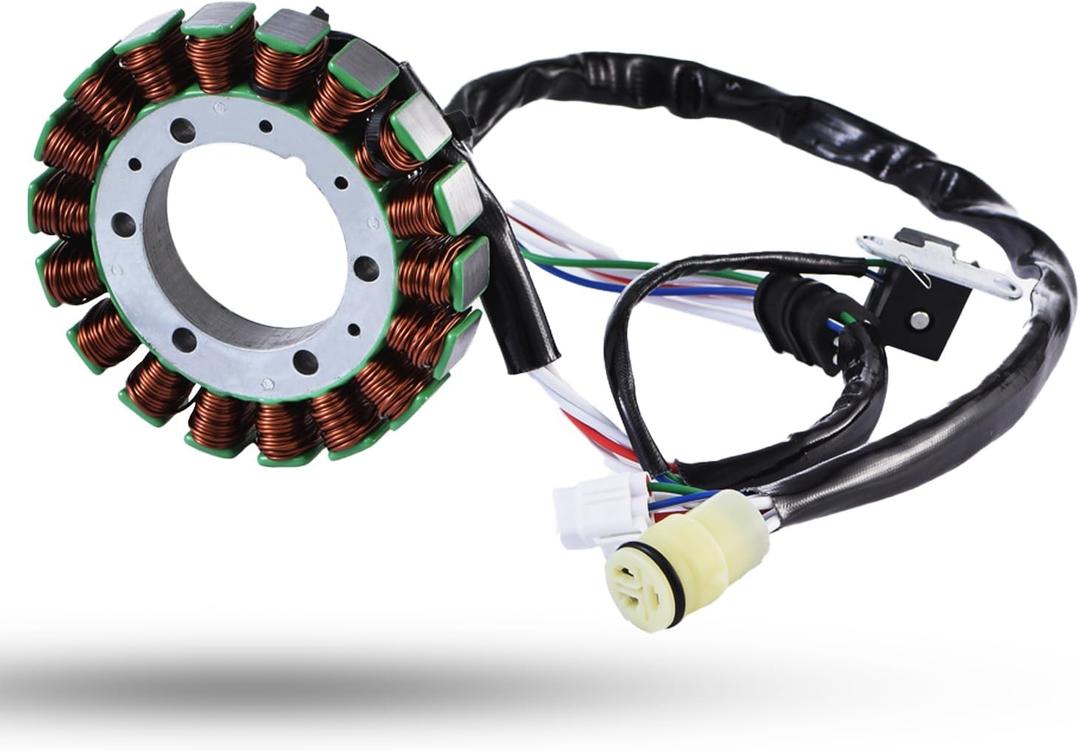 LOONGPART Magneto Stator Coil Compatible With Yamaha Grizzly 660 YFM 660 Rhino 660 YXR660 2002-2008 5KM-81410-00-00 5GH-81410-00-00 5ND-81410-00-00