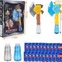 Bubble Machine Gun for Kids,Bubble Wands for Toddlers Toys 3+ Years Old,Summer Toys,Toy for Boys Girls Outdoor Indoor Birthday Wedding Party,Gifts (Blue&Brown)