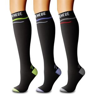 CHARMKING Compression Socks for Women & Men Circulation (3 Pairs) 15-20 mmHg is Best Athletic for Running, Flight Travel, Support, Cycling, Pregnant - Boost Performance, Durability (S/ M, Multi 18)