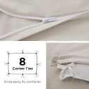 Bedsure Duvet Cover with Fitted Sheet King - Cooling Deep Pocket, Hotel Luxury Soft Double Brushed Bedding Set with Zipper Closure, 1 Duvet Cover, 1 Fitted Sheet, 2 Pillow Shams, NO Comforter, Linen