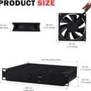 GeeekPi 10inch 1U Rack Mount Fan Unit with 4 Fans for DeskPi RackMate T1/T0/T2/T0 Plus/T1 Plus/TL1/10 inch Mini Server Rack