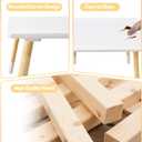 Asweets Kids Table and Chairs Set for Toddlers, Boys, Girls, 3 Piece Kiddy Table and Chairs Set, Suitable for Classroom, Home, Nursery, Playroom(Snow White)