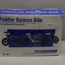 Toddler Balance Bike 2 Year Old, No Pedal 12 Inch Bike for Kids 24 Months to 5 Years Old, Customize Plate (3 Stickers Included), Gift Bikes for Boys Girls 2-5 (White)