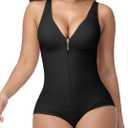 SHAPSHE Fajas Body Shaper Colombianas Moldeadoras Tummy Control Shapewear Compression Garment (Medium, Black)