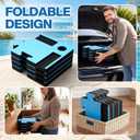 Foldable 33.5 in Floating Mahjong Table for Pool, 33.5 x 33.5 x 1.90 Inch