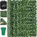 AUTODECO Artificial Ivy Privacy Fence Screen 118x39.5in Faux Greenery Privacy Fence Backdrop Ivy Vine Leaf Hedges Fence with Bag for Indoor Outdoor Garden (118x39.5in-1Pcs)