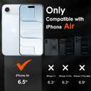 7 x ivoler 4-Pack Camera Lens Protector for iPhone Air 6.5'' Screen Protector Tempered Glass[Case Friendly][New Rersion],for iPhone 17 Air Scratch-Resistant,Clear+Black Circle (Transparent)