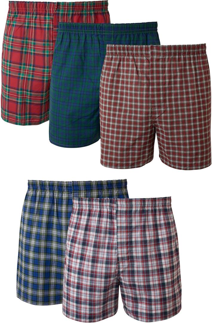 Hanes Men's Underwear Boxers Pack, Cool & Breathable Cotton Underwear, Moisture-Wicking Boxers for Men (XL)