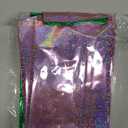 Purple Holographic Gift Wrapping Paper, 4 Sheets Metallic Rainbow Iridescent Wrapping Paper Sparkling Gift Wrap Paper with Ribbon 20x28 inch for Girl Kid Birthday Baby Shower Wedding Christmas Party