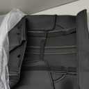 Dodge Ram Leather Seat Covers, 2009-2018 Crew Cab 1500 Longhorn Laramie Sport Rebel, 2011-2026 Ram 2500 3500 Custom Fit Truck Seat Cover Full Set, Black (40/60 Split Curved Bench)