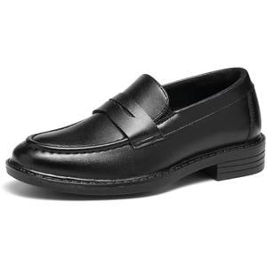 GINNI Boys Dress Shoes Slip-On Loafers Comfortable Lightweight Wedding Church Shoes for Toddler/Little Kid/Big Kid 12