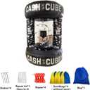 Inflatable Cash Cube Booth Cube Cash Grab Machine Three-Dimensional Money Grab Booth Machine Fast Inflatable Cash Grab Game Activity(Without air Blower)