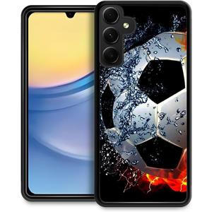 CARLOCA Compatible with Samsung Galaxy A15 5G Case,Sizzling Soccer Mate Pattern Ultra Protection Shockproof Soft Silicone TPU Non-Slip Back for Samsung Galaxy A15 5G