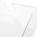 2 Pack Clear Acrylic Napkin Holders, 5.5 Inch Square Cocktail Napkin Dispenser for Table, Bathroom, Kitchen, Dinner Party Essentials