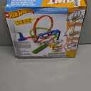 Hot Wheels Toy Car Track Set, Action Loop Cyclone Challenge, 18-in Tall, 2 Ways to Play & Easy Storage, with 1:64 Scale Vehicle