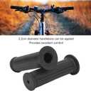 1 Pair Bike Handlebar Grips, Non-Slip Shock Absorbing Plastic Replacement Handle Grips for Mountain Bikes and Scooters
