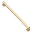 Alzassbg 10 Pack Brushed Gold Cabinet Pulls, 7-1/2 Inch(192mm) Hole Centers Cabinet Handles Square Kitchen Hardware for Cabinets AL3046BG