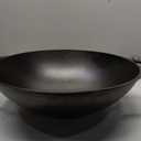 Lodge 14 Inch Cast Iron Wok with Dual Loop Handles PFAS FREE Pre-Seasoned Family Size Stir Fry Pan Stovetop & Oven Safe Heavy Duty High-Heat Retention Wok Made in USA