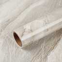 VEELIKE Glossy Beige Gold Liquid Marble Contact Paper for Countertops Waterproof Peel and Stick Countertops for Kitchen Marble Wallpaper 15.7''x354'' Self Adhesive Countertop Vinyl for Bathroom Walls