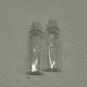 2 Pcs 2 oz Clear Plastic Empty Bottles with Flip Cap for Travel Size Liquids