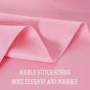 Pink Rectangle Tablecloth Waterproof Stain Resistant Wrinkle Free Table Cloth 210GSM Polyester Wipeable Table Cover for Party, Banquet, Indoor and Outdoor use - Rectangular/Oblong, 60 x 84 inch