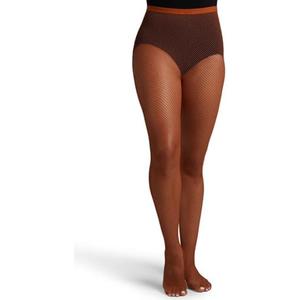 Capezio Women's Studio Basics Fishnet Seamless Tight, Size Medium, Caramel