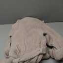 Soft Plush Hooded Robe, Cozy Warm Loungewear Bathrobe with Pockets for Women (Large, Cream)