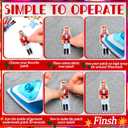 Hotop 48 Pcs Christmas Nutcracker Iron on Patches Ballet Dancer Sew on Embroidered Blue Nutcracker Applique Repair Patch Soldier Mouse Figures Patches for Xmas Hat Backpack DIY Craft