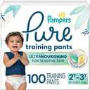 Pampers Pure Protection Training Underwear, Unisex, Size 2T-3T, 100 Count, Premium, Hypoallergenic, Soft, Absorbent