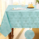 Smiry Rectangle Thanksgiving Tablecloth, 52x70 Inch Fall Waterproof Damask Table Cloth, Autumn Leaves Fabric Jacquard Table Covers for Harvest Parties, and Holiday Dinner, Turquoise
Smiry Rectangle Thanksgiving Tablecloth 52x70 in Fall Waterproof Damask Table Cloth Autumn