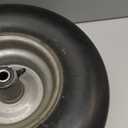 LotFancy 13x6.50-6 Flat Free Lawn Mower Tire and Wheel, 3/4" or 5/8" Bearings, 5.5" Centered Hub, Smooth Tread Tire for Zero Turn Mowers