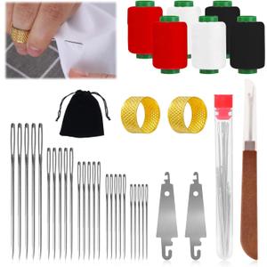 37PCS Sewing Tool Set, 37Pcs Needles Thread Hand Repair Tools, Portable DIY Hand Made Craft Set for Beginners Professional DIY Lovers