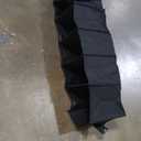 2 Packs Hanging Closet Organizer Storage, 6-Shelf Hanging Shelves for Closet, Closet Clothes Organizer and Storage with Side Pockets, Black