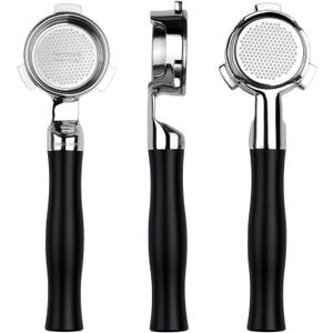 Normcore 54mm Silm Bottomless Portafilter, Naked Portafilter with Black Anodized Aluminum Handle Fits 54mm Breville Sage Machines, 18 g Precision Double shot Basket Included