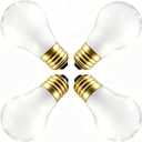 60 Watt Incandescent Light Bulbs, E26 A19 Stepless Dimming Light Bulbs 400lm, 3000K Soft Warm White, Vintage Frosted Light Bulb for Home (4 Pack)