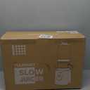 Cold Press Juicer with 8 Juice Bottles - Masticating Juicer Machines for Fruits and Veggies, 4.25" Large Feed Chute, Easy to Clean, Gun Grey (Gun Grey)