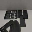 SAYEEC Magazine Holder Sturdy Binder Holder Desk File Sorter Plastic File Folder Organizer Stand Book Shelf Dividers Vertical Storage Rack Desktop Bookshelf Display Box for Office School Home (Black)