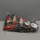 Artoid Mode Watercolor Stripes Love Heart Kitchen Mats Set of 2, Seasonal Valentine's Anniversary Wedding Low-Profile Floor Mat for Home Kitchen - 17x29 and 17x47 Inch