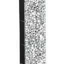 Qunclay Crystal Diamond Bling Letters Crushed Diamond Decorations Wooden Glitter Letters with Screw and Hooks Rhinestone Gifts for Christmas Wedding Bedroom Wall Decor(5.7"l X 5.7"w,Letter I,Silver)