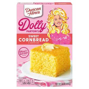 Duncan Hines Dolly Parton's Sweet Cornbread & Muffin Mix, 16 oz.